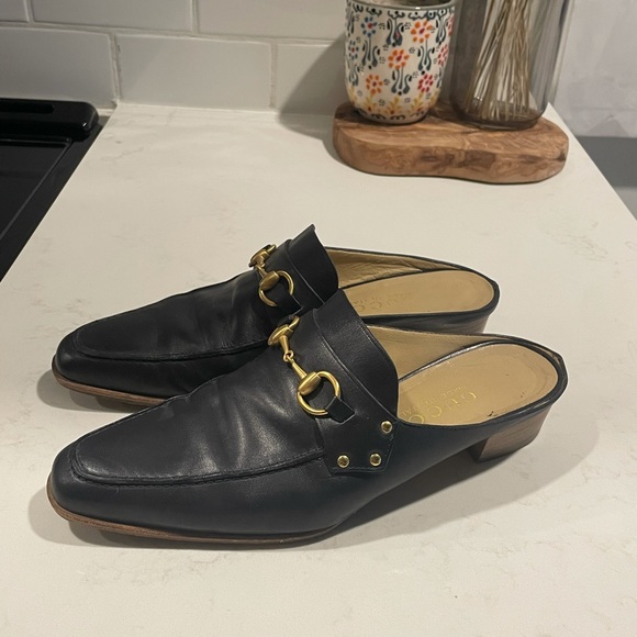 Gucci loafer horsebit hardwear Mules - Picture 1 of 7